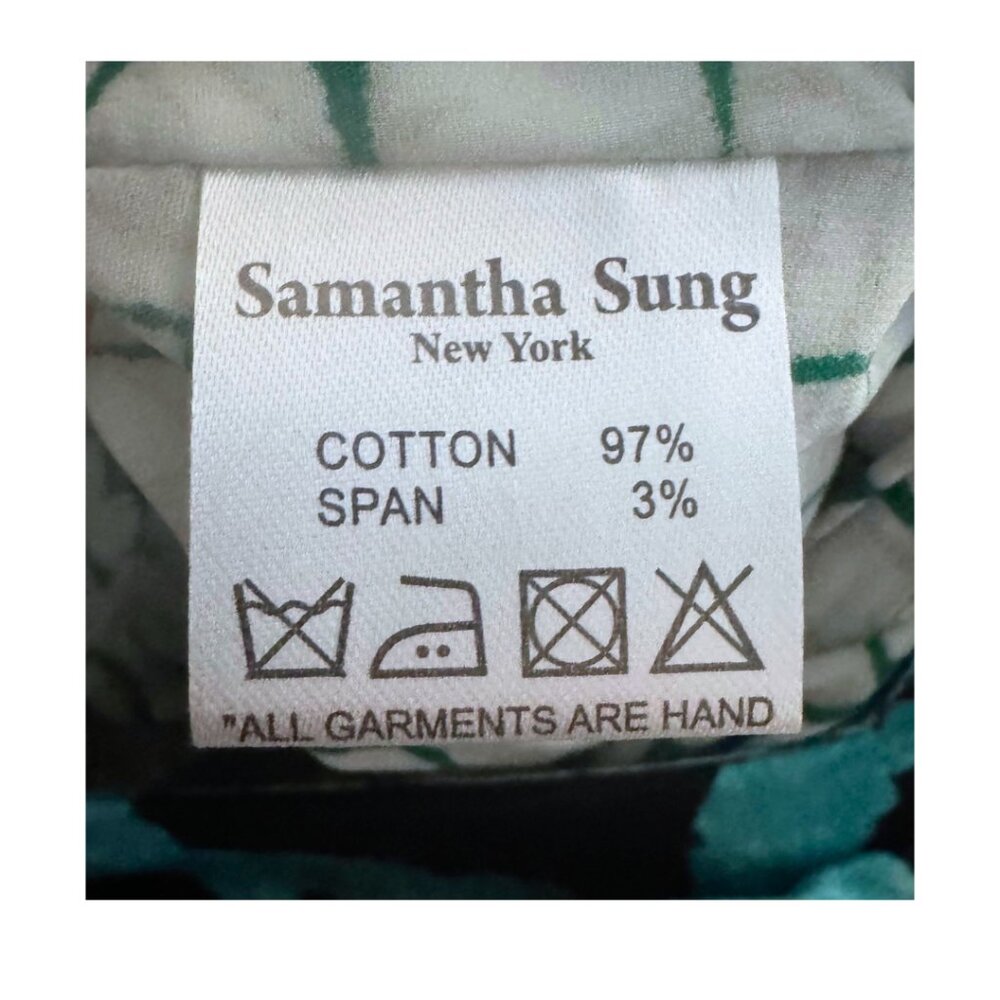 Samantha Sung New York Teal Leopard Print Midi Dress Size 8 - Picture 7 of 15